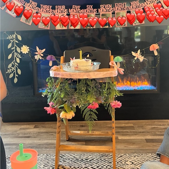 Wildflower Highchair Garland Fairy First Birthday - Picture 1 of 3